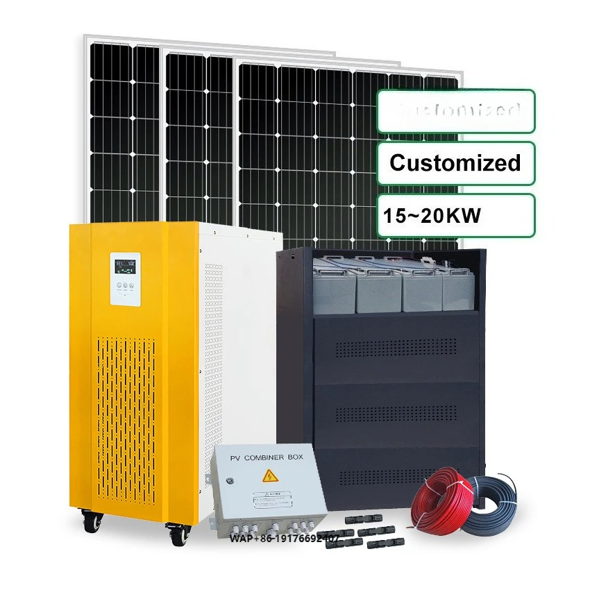 15kw Off Grid Solar Power System Complete Kit 10 kw 10kwh Solar Power Energy Storage System for Home Car with Lifepo4 200ah