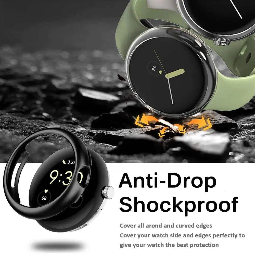 Case Cover For Google Pixel Watch Strap 2022 PC Bumper Frame Shell Anti-scratch(no Screen Protector)Pixel Watch Case Accessories