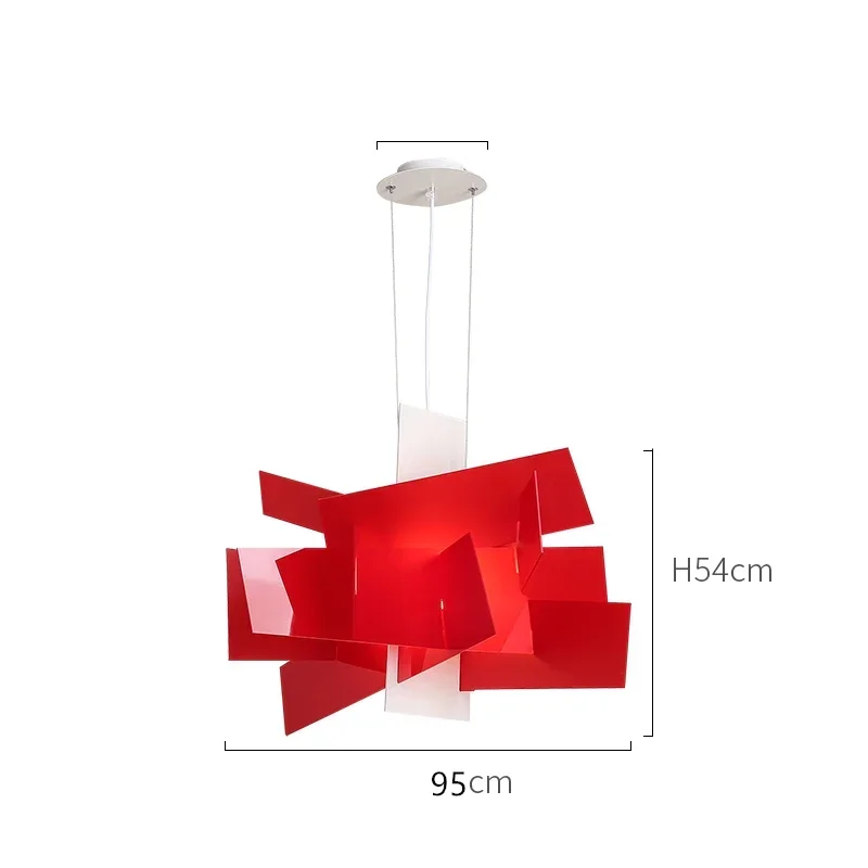 Stapelen Rechthoekige Big Bang Kroonluchter Creatieve Foscarini Verlichting Woonkamer Eetkamer Kantoorruimtes Esthetische Verlichting