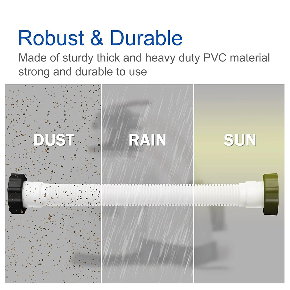 11535 Pool Pump Hose 16 Inch Salt Water Pump Hoses for Intex Pool Sand Filter Pumps Saltwater Systems for Intex Pool Accessories