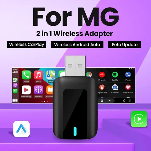 Nuovo Mini Wireless Android Auto Adattatore Carplay Smart Dongle Plug and Play Per MG GT MG5 RX5 GS ZP ZS Hector HS ZS EV eHS MG3
