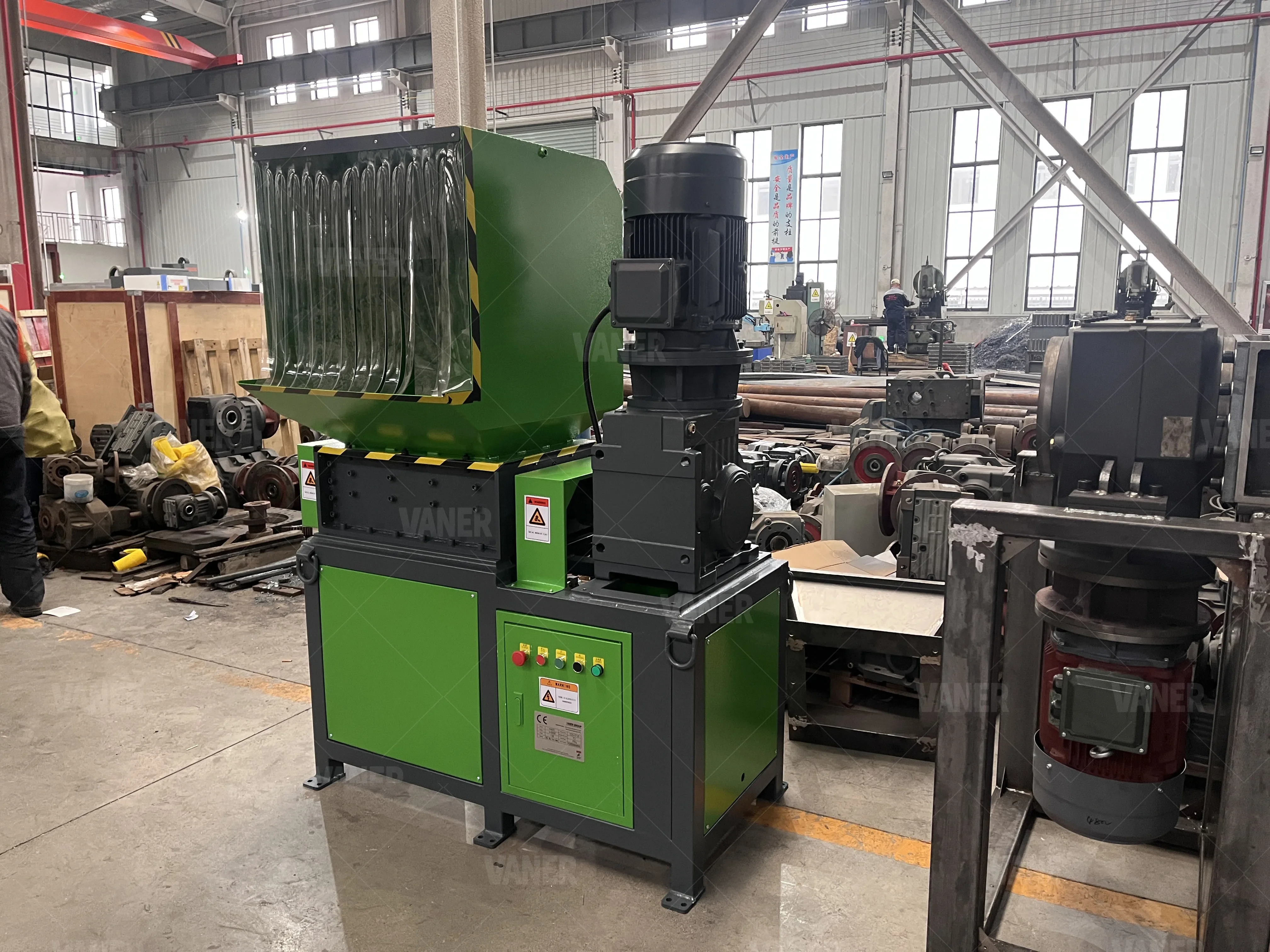 High Quality Waste Aluminum Plastic Shredder Machine