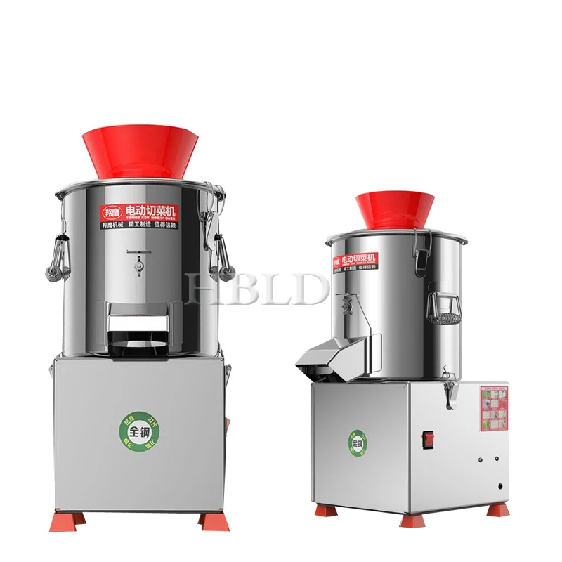 Fully Automatic Multifunctional Electric Food Shredder, Commercial Leek And Green Vegetable Cutting Equipment