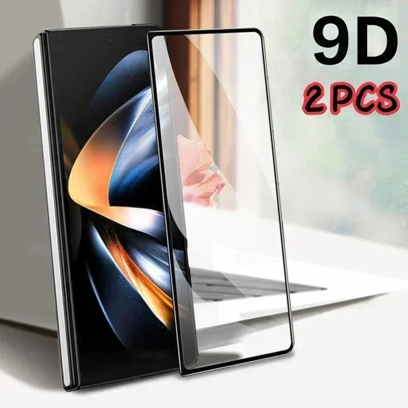 

2Pcs Full Cover Clear HD 9H Tempered Glass For Samsung Galaxy Z Fold 6 5 4 3 2 W24 W23 W22 W21 External Screen Protector