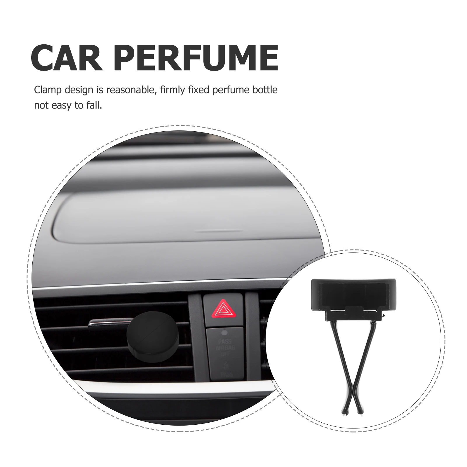 

10 pcs Car Air Freshener Clips Sturdy Plastic Vent Mount For Fragrance Pads Car Vent Clip Air Conditioner Outlet Accessory