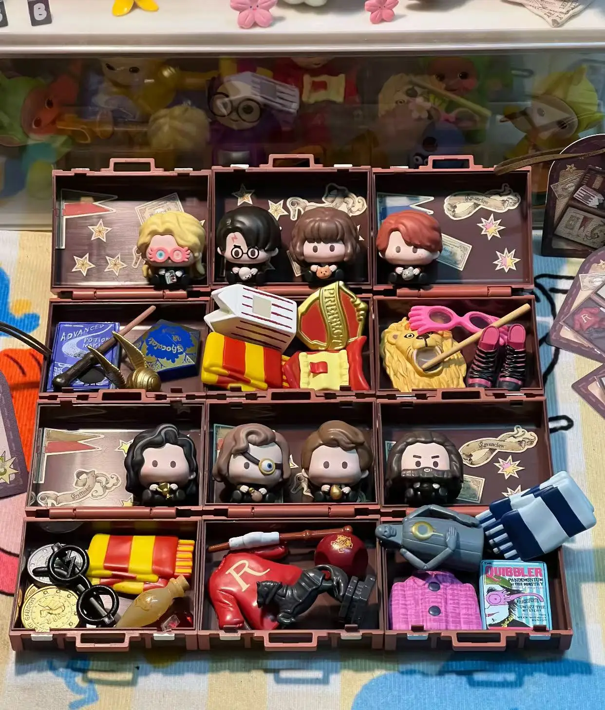 MINISO blind box Potter Collection Hogwarts School of Witchcraft and Wizardry Luggage Haries Penggemar Blind Box Pendant gifts