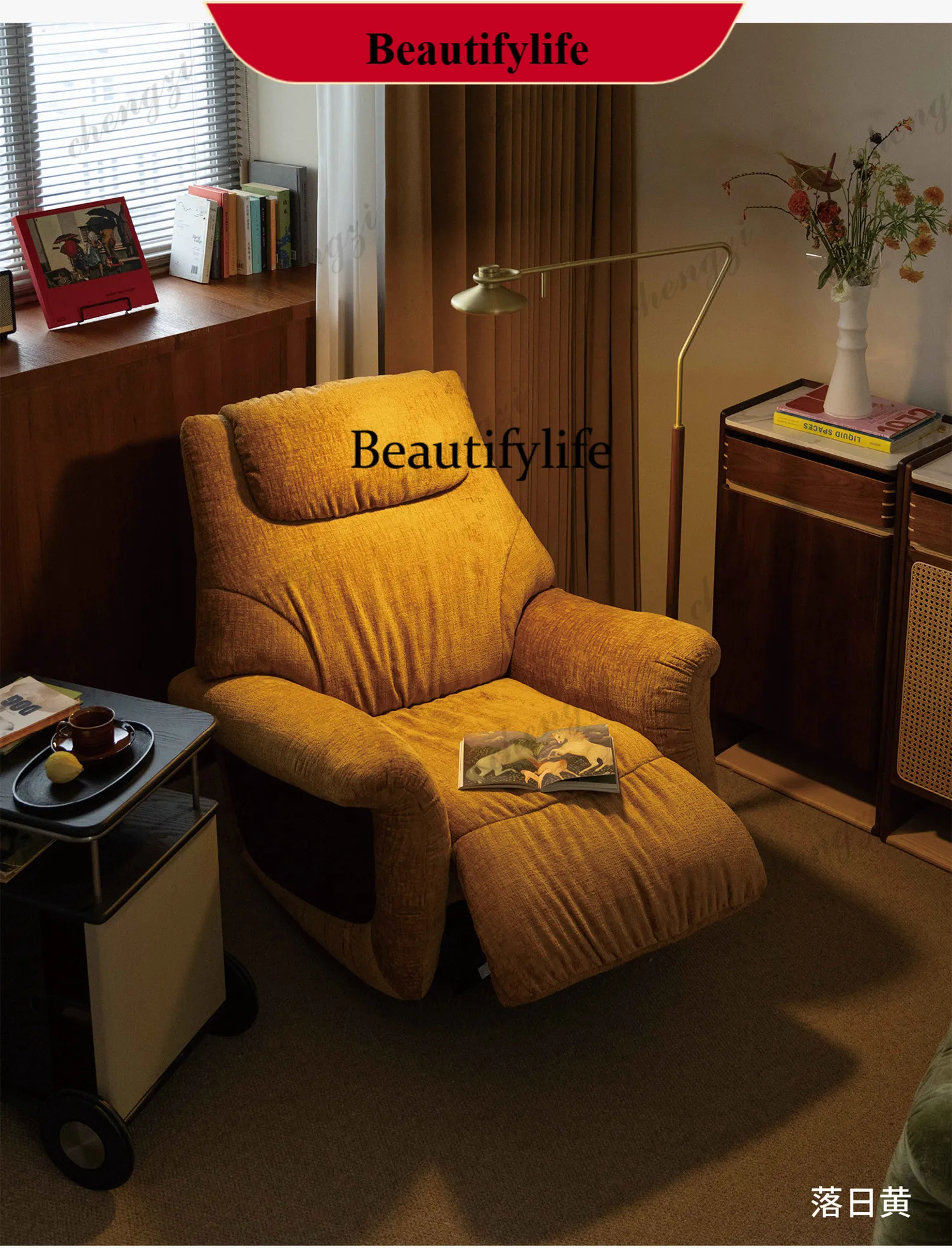 d178 Dafu Functional Chair | Single Functional Sofa Electric Lazy Chair Fabric Single Sofa