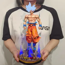 32cm Dragon Ball Ultra Instinct Goku Figure Gk Anime Figure Large Luminous Pvc Collectible Model Statue Doll Toy Christmas Gift