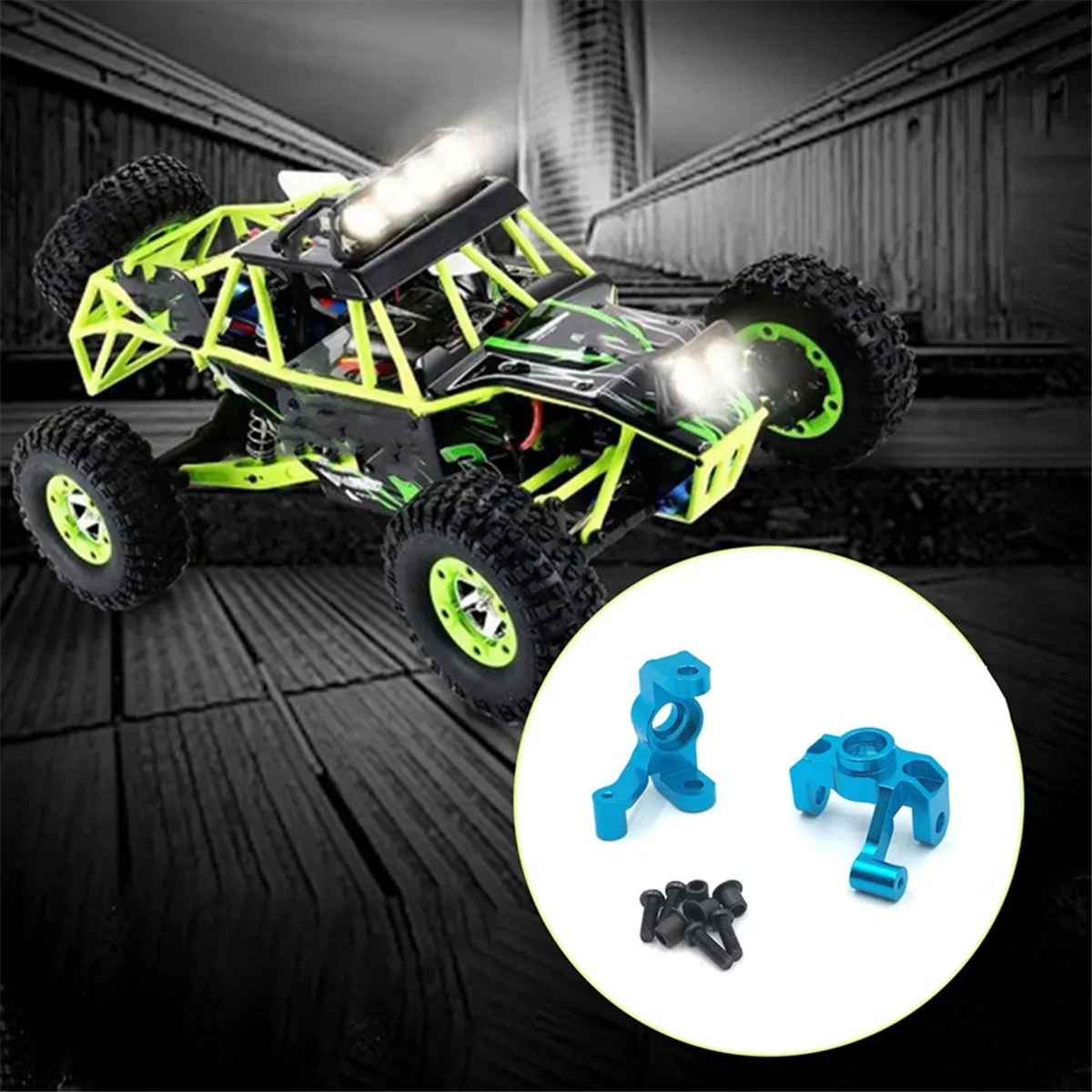 Per Wltoys RC Auto Pezzi di Ricambio Tazza dello Sterzo in Metallo Parti di Aggiornamento per Wltoys 12423 12427 12428