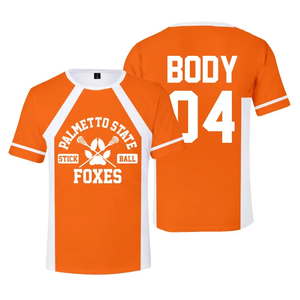 The Foxhole Court Palmetto State Foxes Cosplay Lacrosse Jersey Uniform Crewneck Short Sleeve Women Men T-shirt Harajuku Clothes