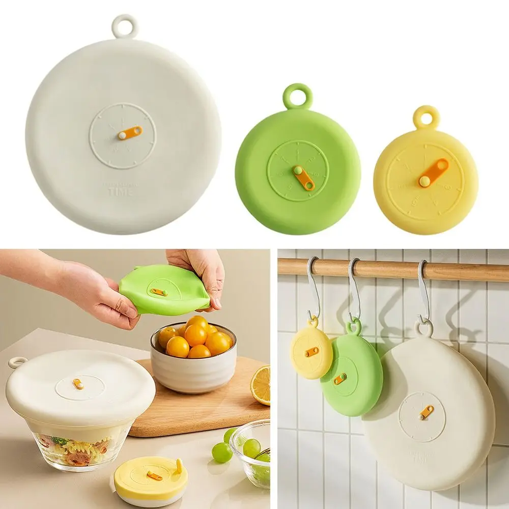 

Silicone Fresh Keeping Lids Reusable Round Seal Food Lids Kitchen Accessories Container Lid Covers