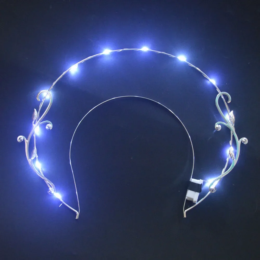 

Halloween LED Light Up Flashing Angel Bridal Gold Silvery Halo Headband Photoshoot Hair Band Hair Accessory Wedding Festival