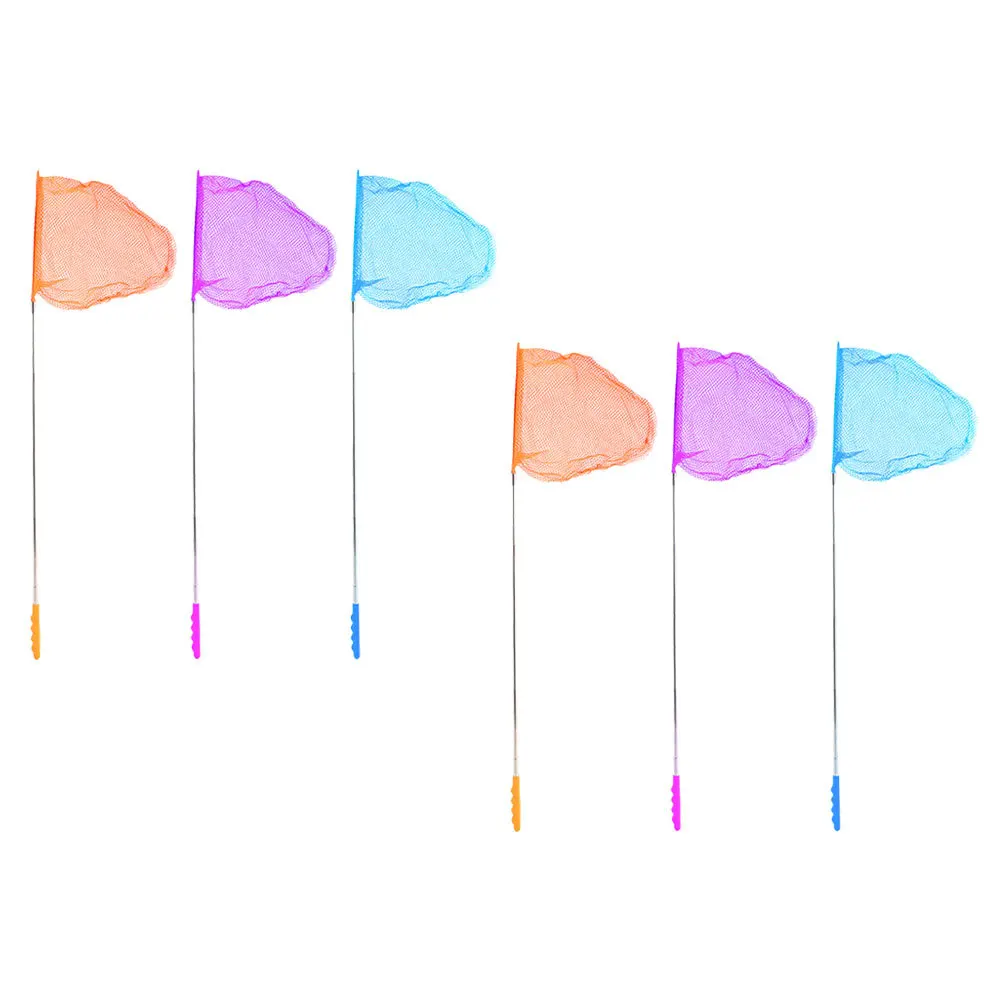 

6Pcs Catching Net Portable Telescopic Fishing Net for Butterflies Insects Small Fish Lightweight Retractable Outdoor Adventure