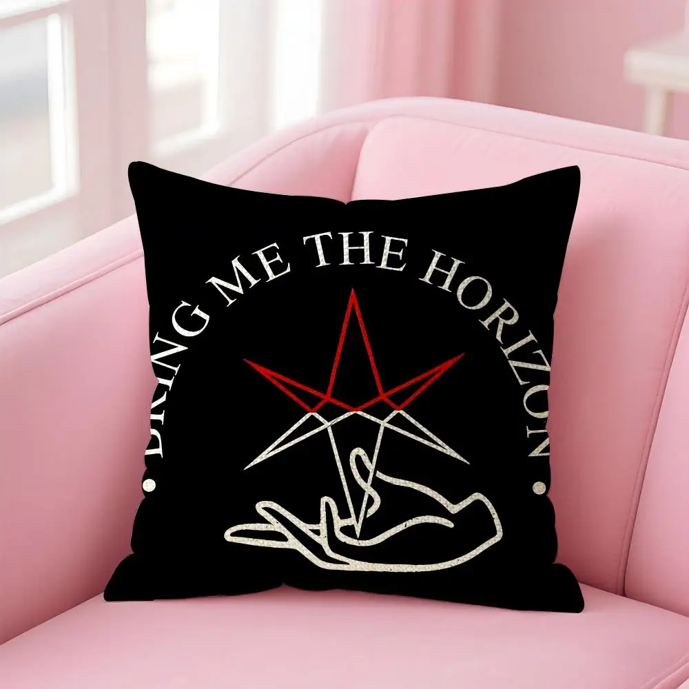 Rock Band B-Bring Me The Horizon Cushion Cover Decorative Linen Throw Pillow Case Soft For Bed Sofa Car Home Decor