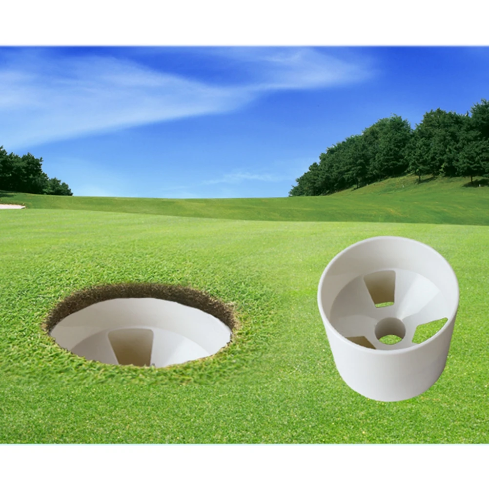 

Plastic Hole Cup Putting Training Aid Golf Indoor Equipment Pole Cups Outdoor Father