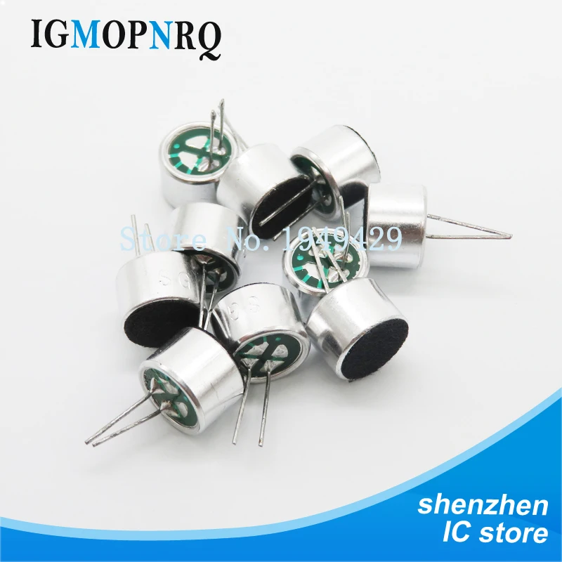 10 stücke 4,5*2,2mm 6*2,2mm 6*5mm 9*7mm elektret mikrofon kondensator Pickup mikrofon 52DB 56DB mit 2pin