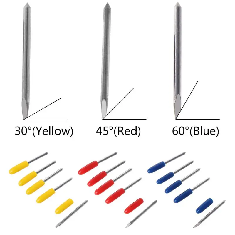 5Pcs/set 30/45/60 Degree Blades Cutting Plotter Files For Mimaki Vinyl Cutter Blade high quality