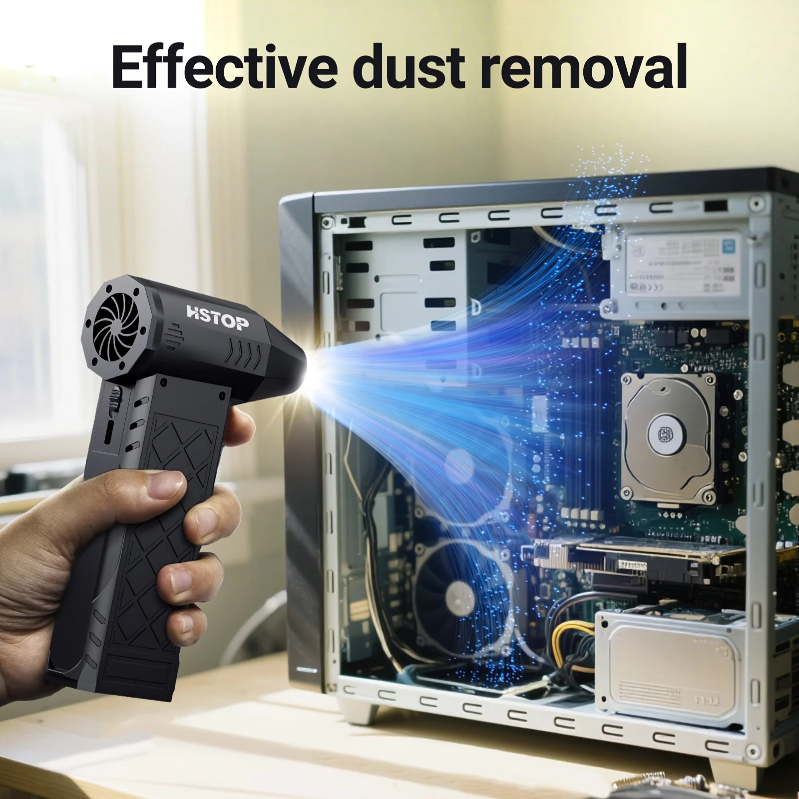 مروحة تربو محمولة مروحة تبريد شخصية USB قابلة للشحن مروحة نفاثة صغيرة في الهواء الطلق مروحة التخييم تنظيف للسيارة/الكمبيوتر/إزالة الثلوج #3