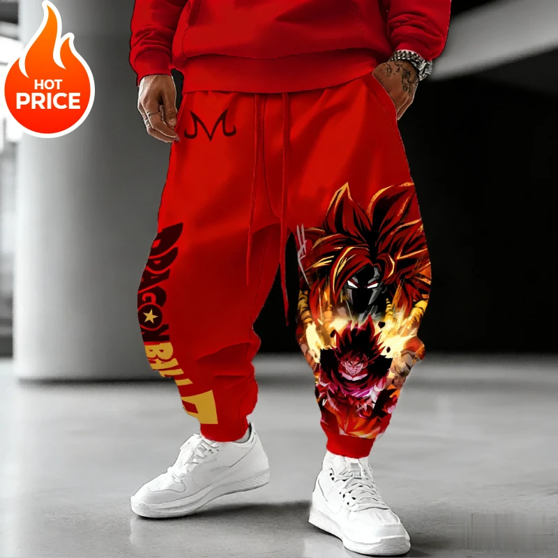 سوبر سايان سون جوكو أنيمي لعبة دراغون بول Harajuku الرجال السراويل الرياضية الشتوية الشارع الشهير النساء طماق غير رسمية Sweatpants للجنسين بوت #1