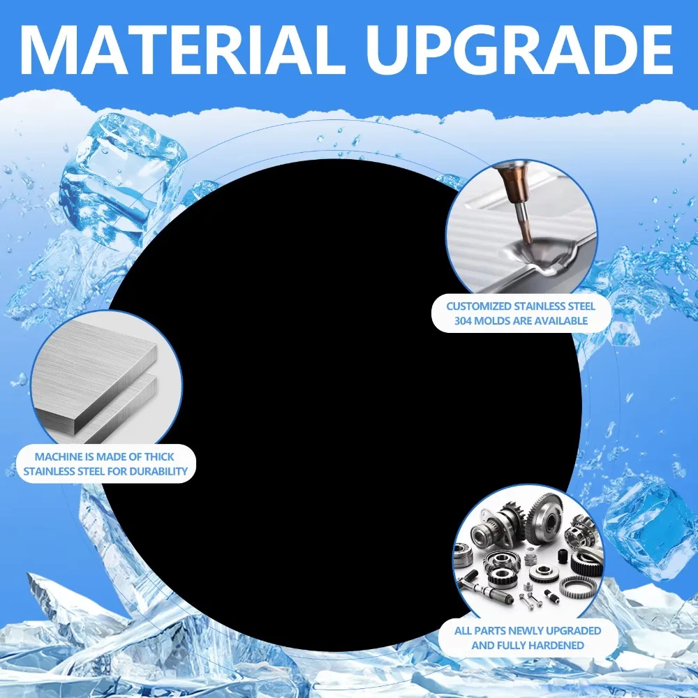 Professional Heavy-Duty 1000Kg/Day Fishery Ice Block Maker High-Automation Industrial Stainless Steel 220V