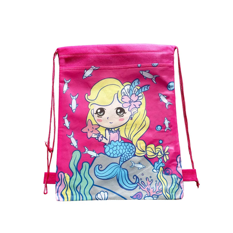 1/6/12/24Pcs Disney Queen Frozen Princess Non-Woven Fabric Bags Cartoon Characters Gift Bags For Boy Kids Birthday Party Favors