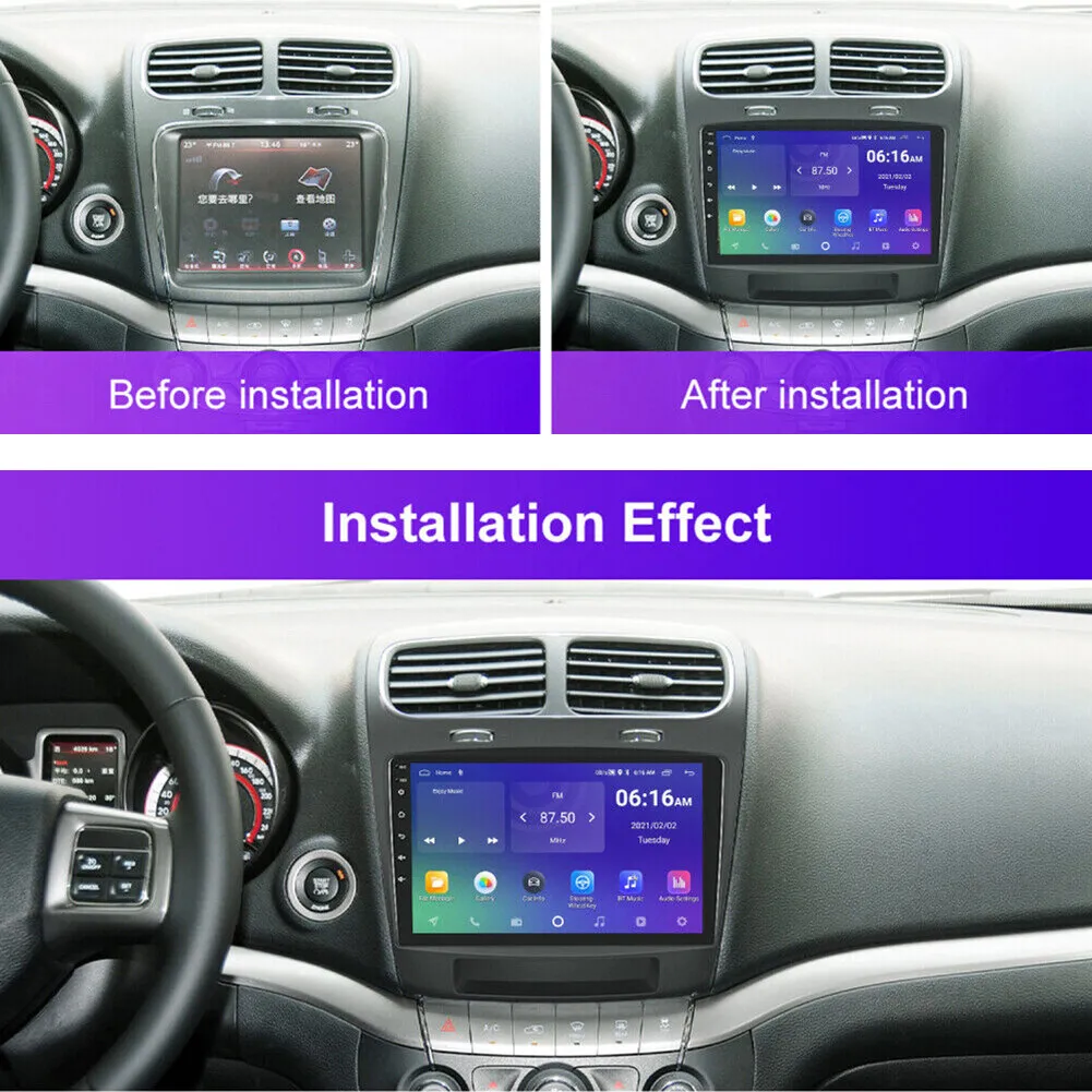 2+32G Car Stereo Radio GPS Multimedia Head Unit  for Journey 2012-2020 Android 15 Support Wireless Carplay Android Auto FM SWC