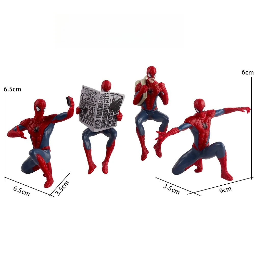 Desktop Model Decoration The Avengers Superhero Spider-Man Hand-made Game Peripherals Avengers Action Figure Toy Xmas Fans Gift