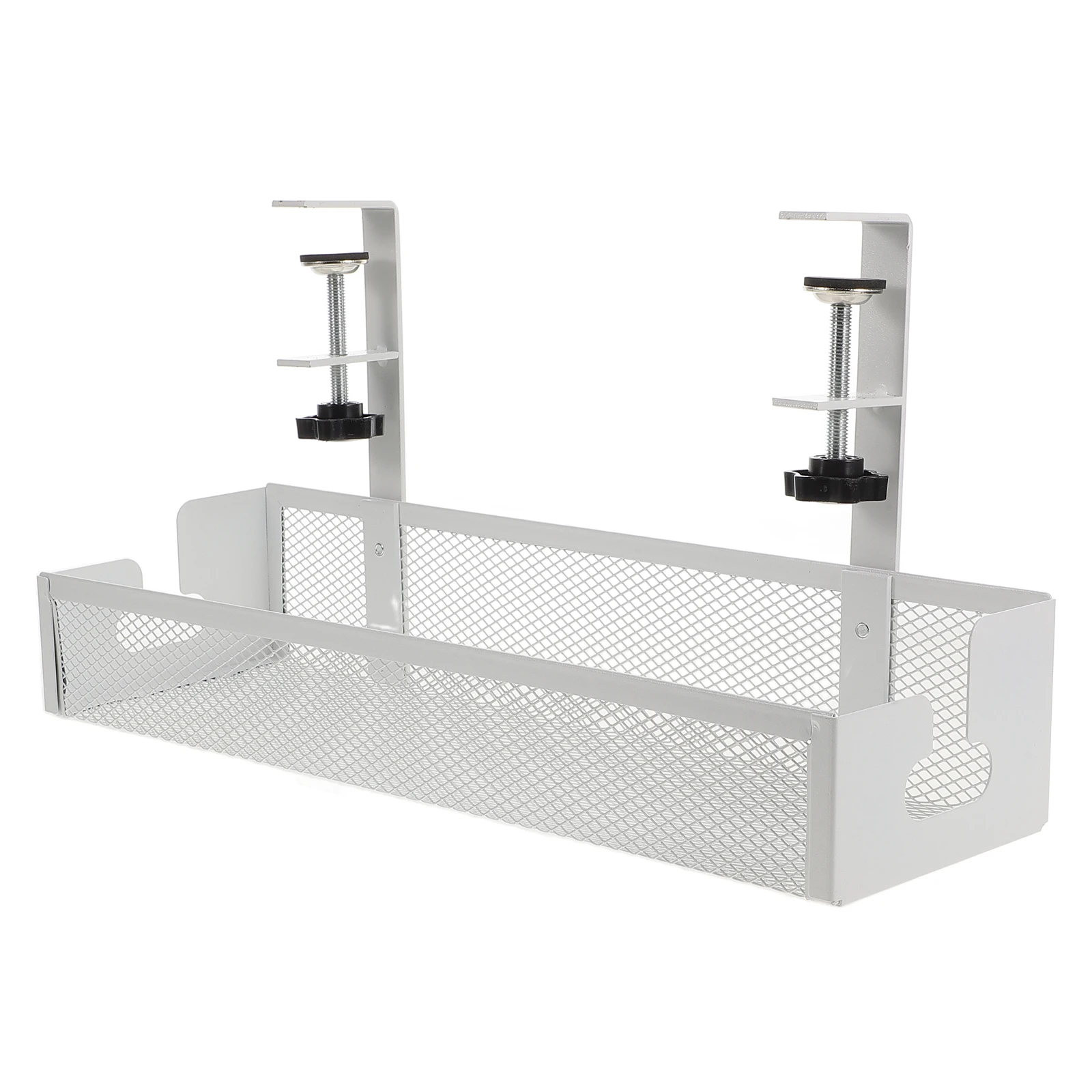 

Desk Cable Management Tray Durable Carbon Steel Wire Organizer No Drilling Required Versatile Under Table Storage Solution Under