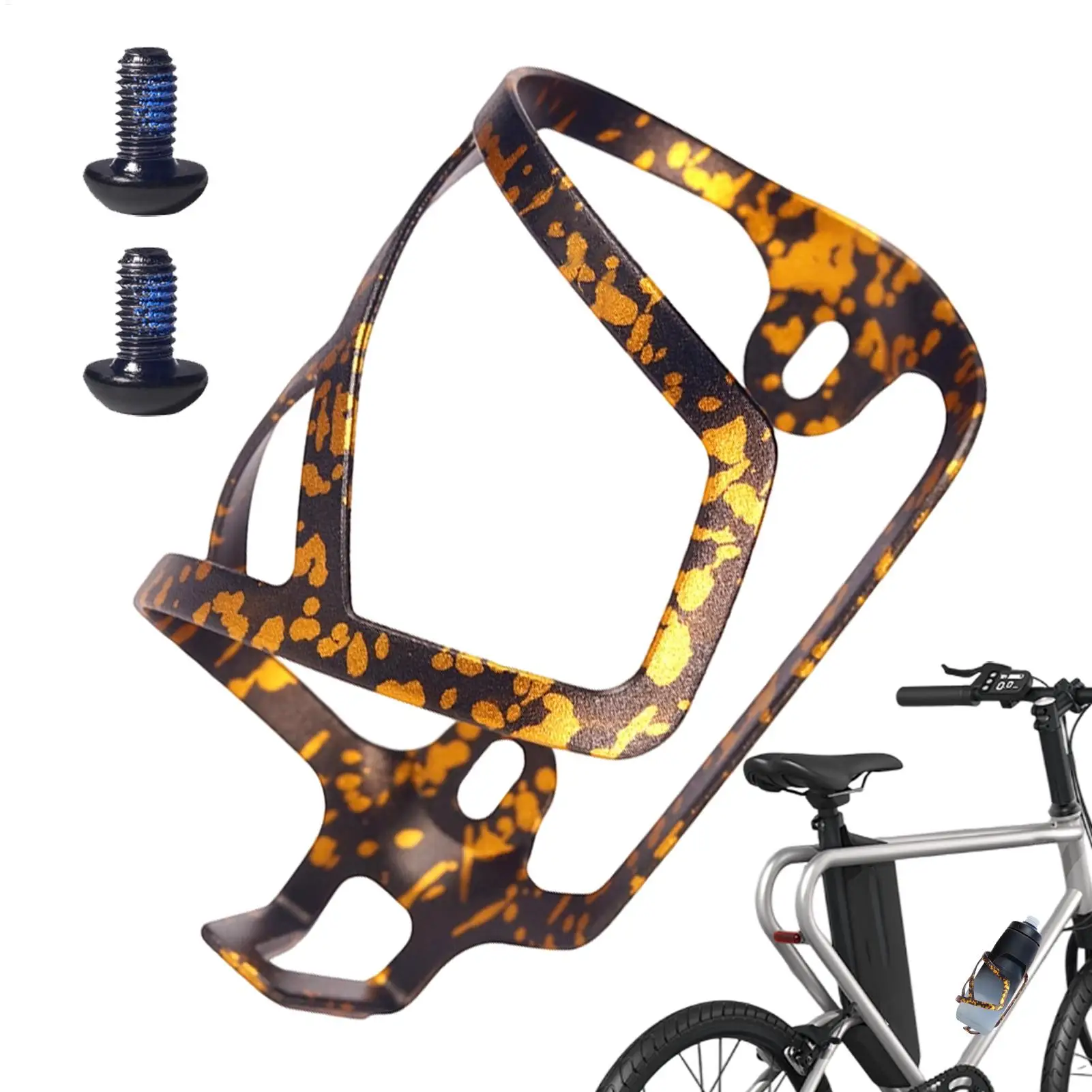 Bike Water Bottle Cage Aluminum Alloy Water Bottle Rack Cup Holder for Road Tour Long Distance Cycling Outdoor Daily Commute