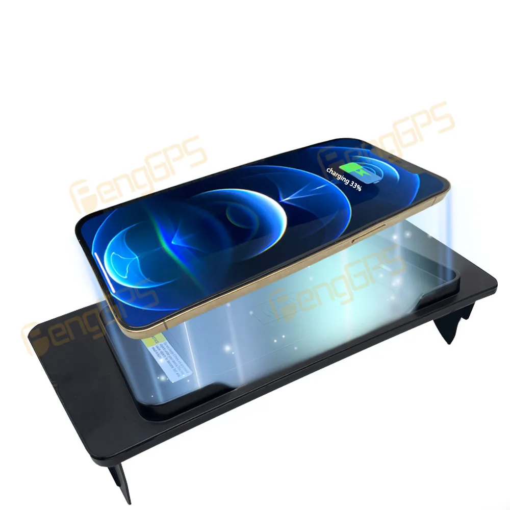 Dedicated Car Wireless Charger 15W Center Console Fast Phone Charging Panel For Toyota Hilux 2016-2020 Interior Accessories