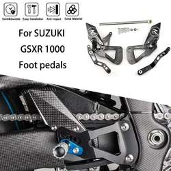 MTKRACING For SUZUKI GSXR 1000 2017-2024 Rear Sets Heighten Pedal Adjustable Rearsets FootPegs Shift Lever Brake