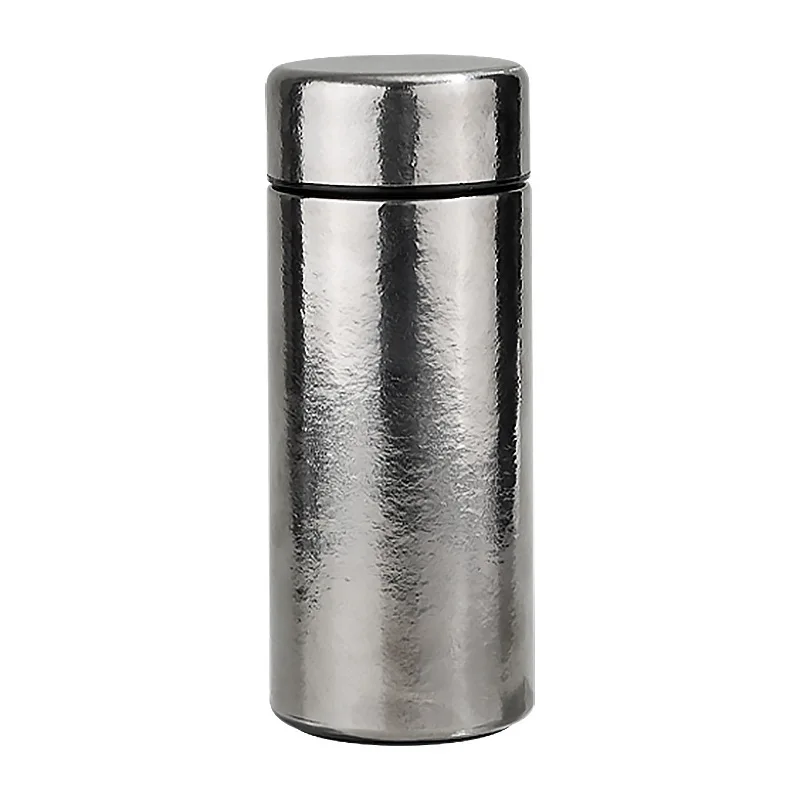 High-end pure titanium thermos cup double-layer mini small-capacity pocket cup drinking cup business gift