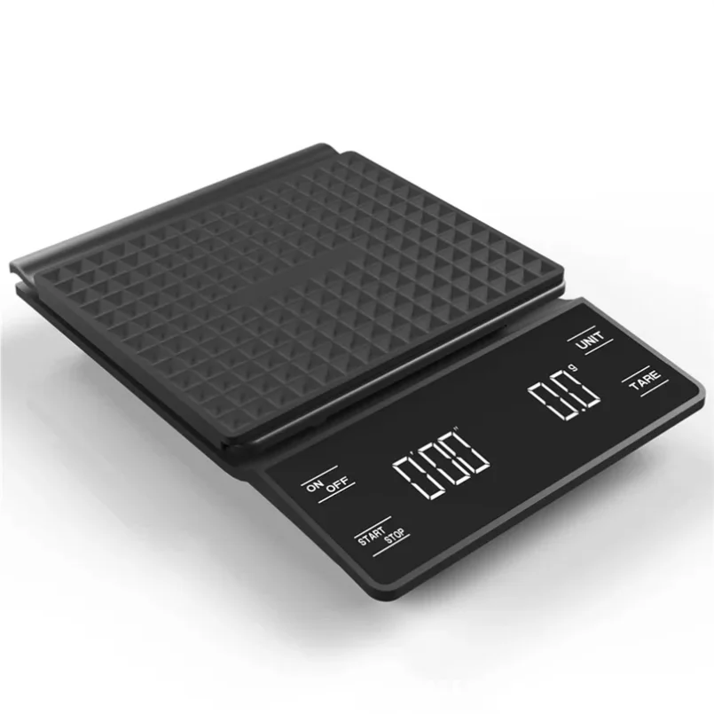 

3kg/0.1g Coffee Scale with Timer Kitchen Tools Digital Multifunction Weighing Scale Pour Over Drip Espresso Scale LCD Display