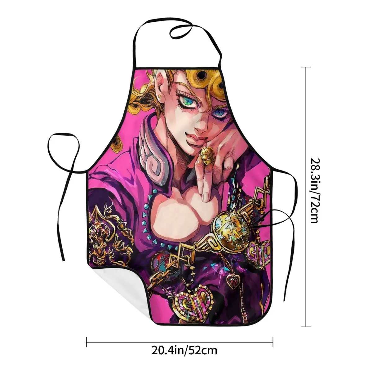 Jojo Bizarre Adventure Joseph Joestar Anime Apron Chef Cooking Tablier Bib Kitchen Cleaning Pinafore for Women Men Painting