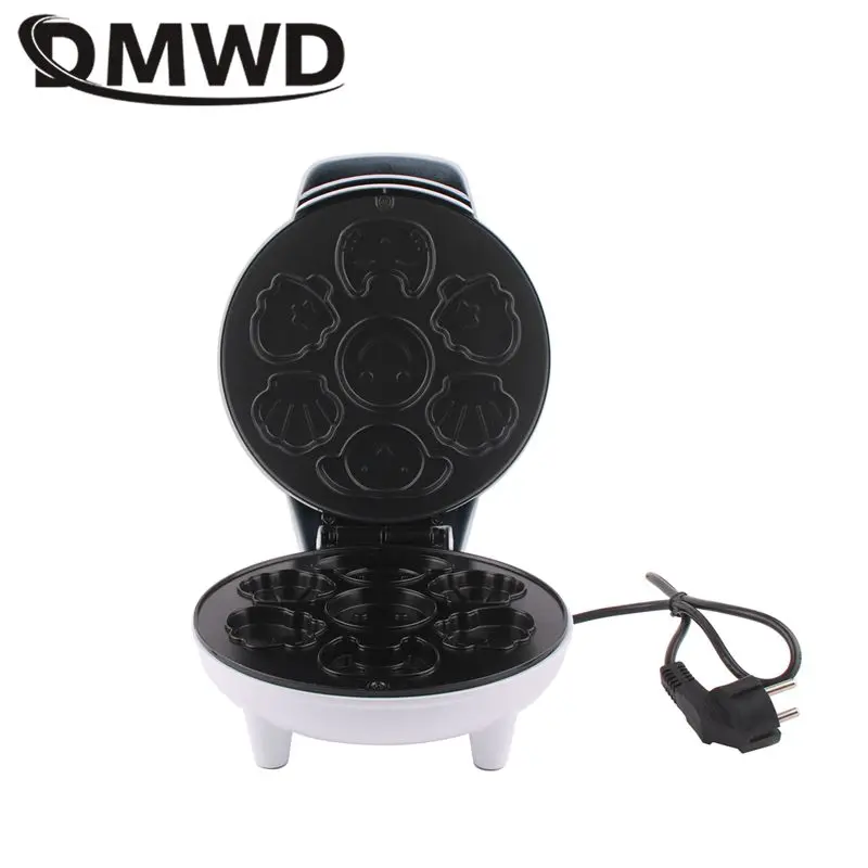 Máquina de gofres de dibujos animados, 110V, 220V, sección de actualización, totalmente automática, Mini herramientas para hornear pasteles,