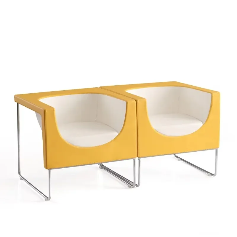 Double Modern Comfort Reception Waiting Room Chair Set Office Salon Hotel Leisure Chair
