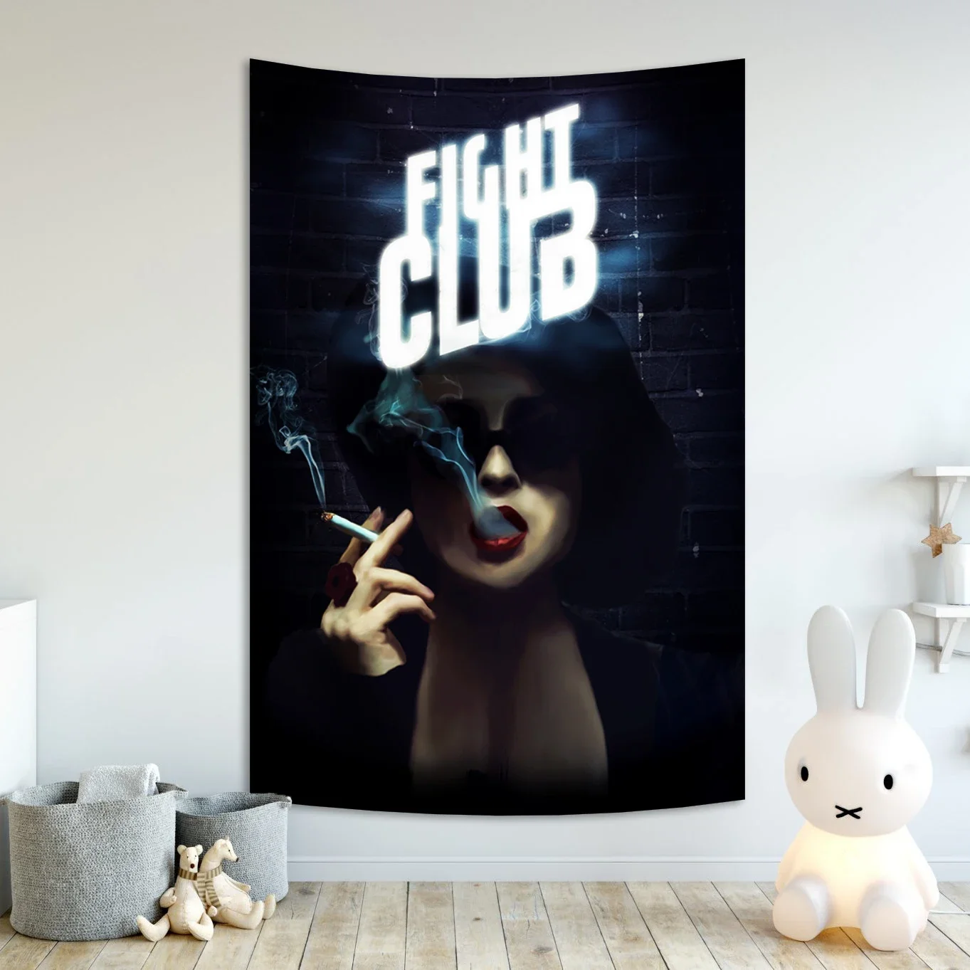 Retro Movie Posters Film Fight Club Tapestry Aesthetic Painting Home Room Cafe Bar Art Wall Decor