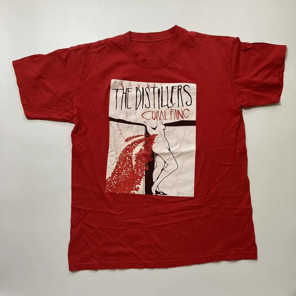 Coral Fang The Distillers Band T Shirt Red S 5XL LI1041