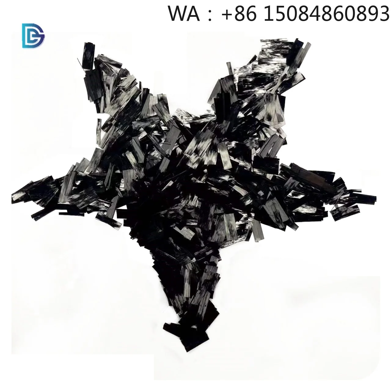 

12K Cut Carbon Fiber Flake, Carbon Fiber Material, 3/15/20mm Raw Fiber for Various Industrial Manufacturing