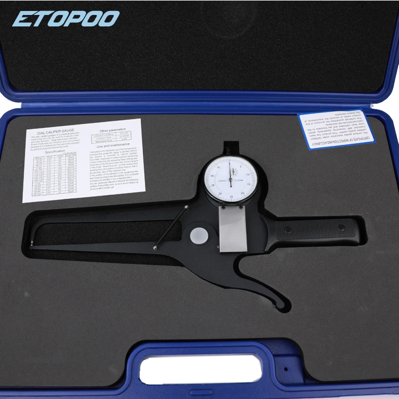 0-50mm 125mm Snap Gage Outside Diameter Dial Caliper Thickness Gauge Throat Depth 125mm Measurement Tool