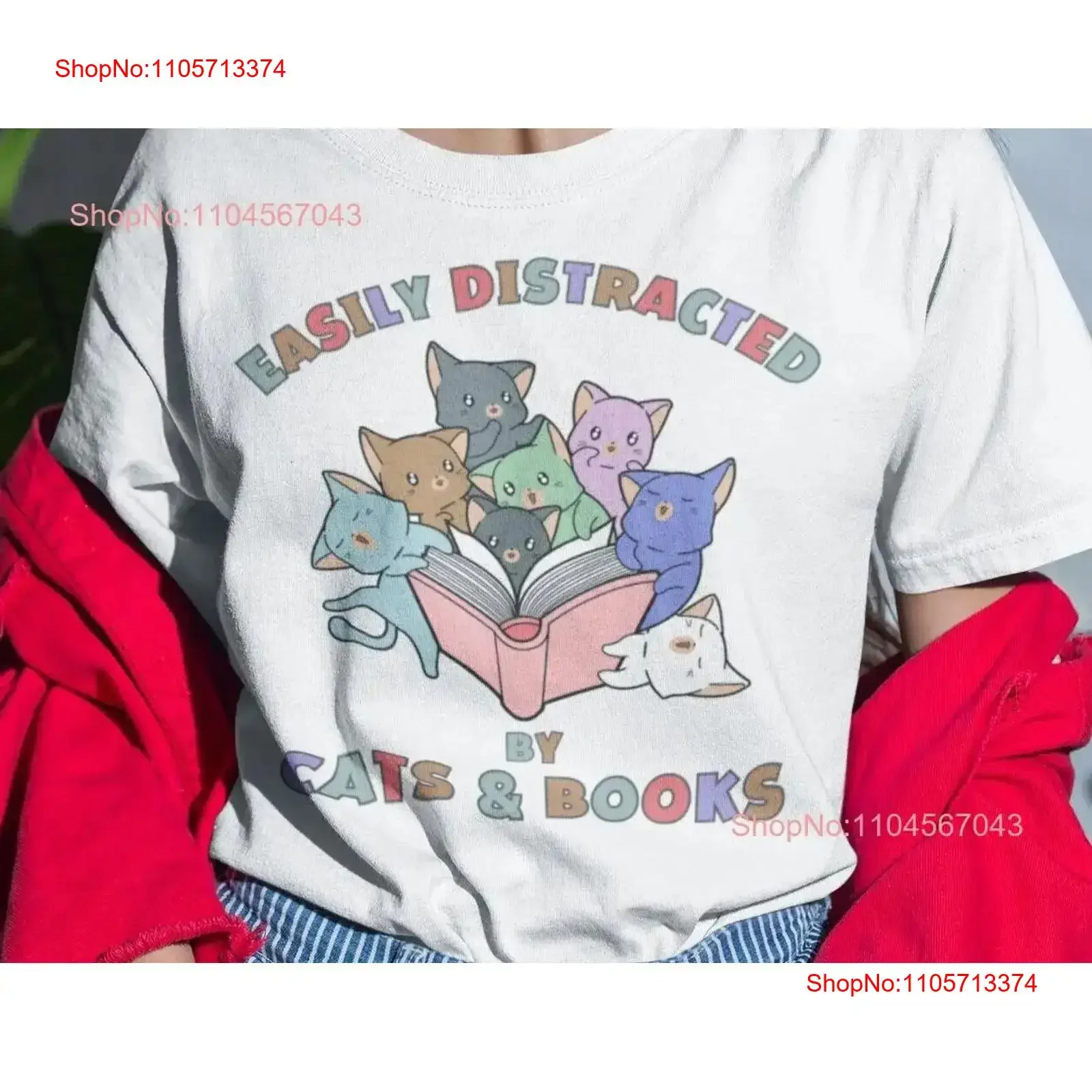 Funny Booklover for readers Cats and Books T Shirt Cat Lover women Book Reader Mum Bookish her vintage Washed Casual fashion