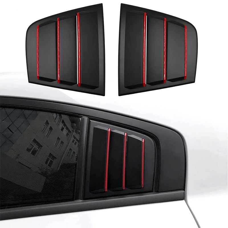 

Car Accessories Side Window Louvers Air Vent Scoop Shades Cover Blinds For Dodge Charger 2011 ~ 2021 Decooration ABS Stickers