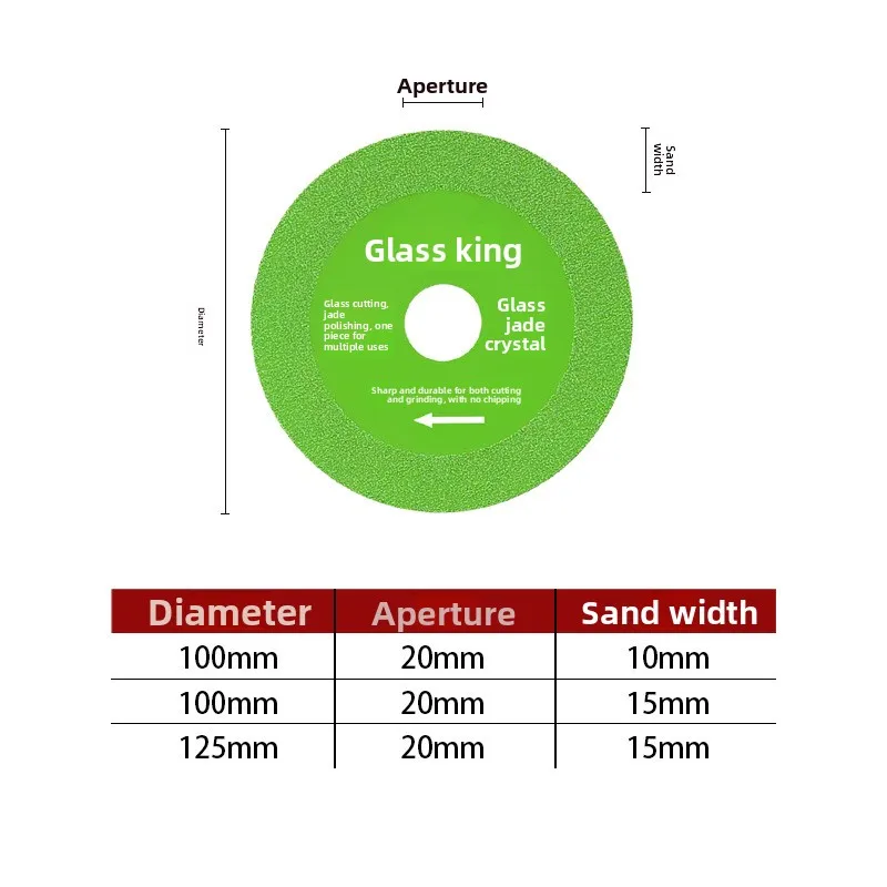 Ultra-Thin Glass Cutting Disc for Glass Tile Ceramic Grinding & Polishing Easy Operation