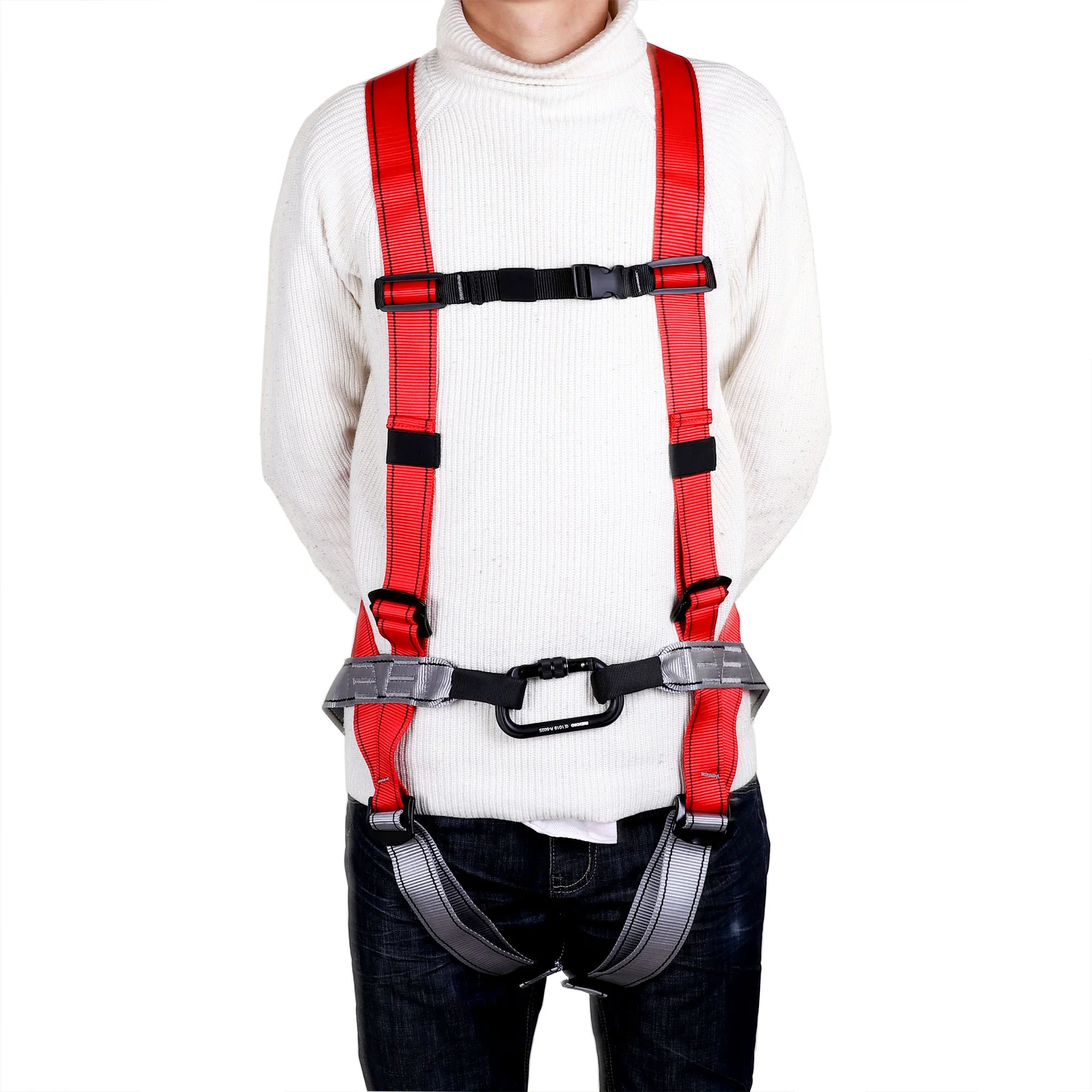 2024 Outdoor Climbing Equipment Full Body Cave Safety Harness Harness Belt 50-100cm Protective Equipment Against Falling