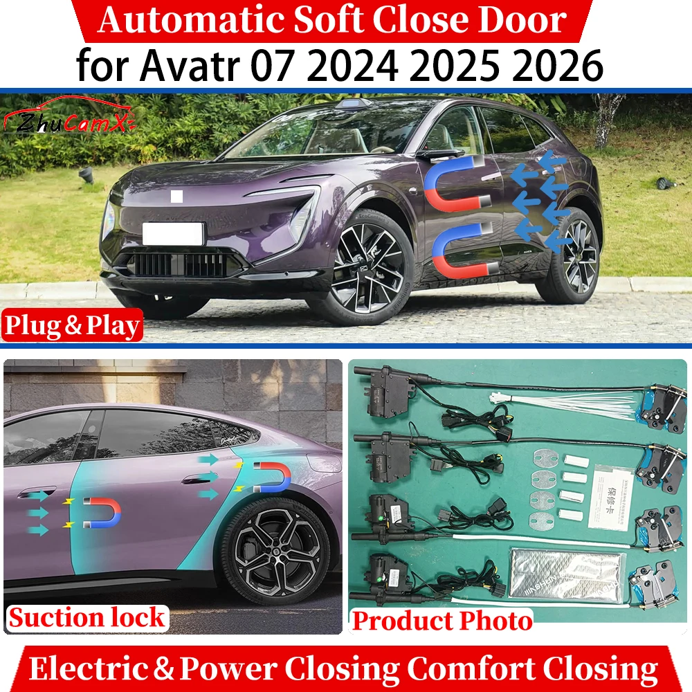 

ZhuCamX for Avatr 07 2024 2025 2026 Automatic Soft Close Door Electric Power Closing Comfort Closing Suction lock Quiet System