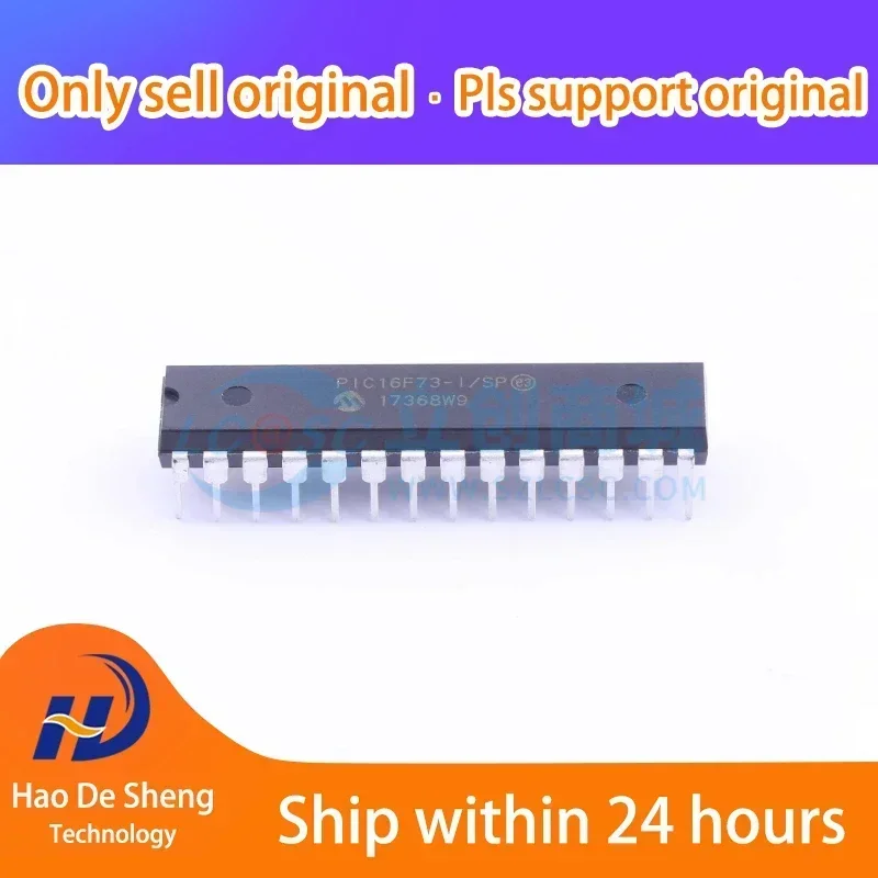 10PCS/LOT PIC16F73-I/SP PIC16F73  DIP28 New Original In Stock, electronic components supplies