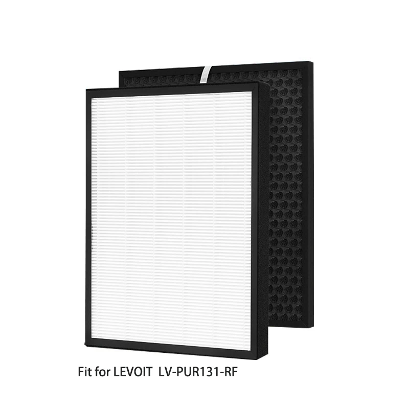 Air Purifier Filter True HEPA and Activated Carbon Filter Set Replacement For LEVOIT LV-PUR131 / LV-PUR131-RF / LV-PUR131S Clean