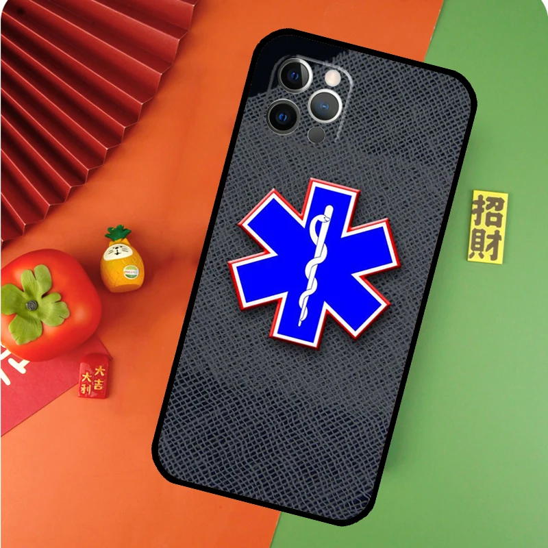 Ambulance EMS EMT Paramedic Phone Case For iPhone 14 13 12 11 Pro Max Mini XS X XR 6 7 8 Plus SE 2020 Soft Cover Case