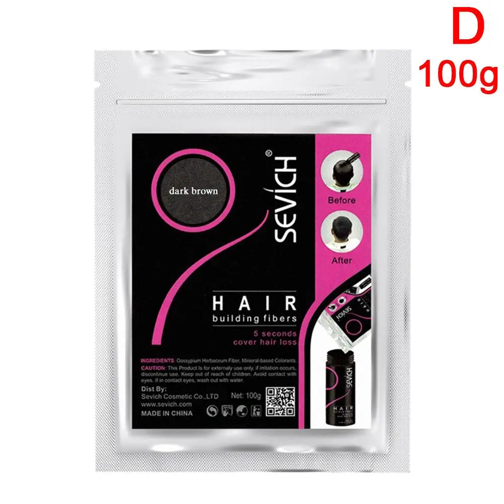 50/100g Hair Fiber Keratin Thickening Fibre Capillaire Instant Regrowth Hair Building Refill Loss Fibers Products Powders C8O8