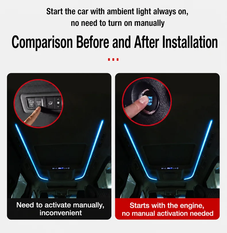 Car roof ambient light module for Toyota Alphard Vellfire 30 Series light memory module practical vehicle convenience upgrade